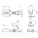 735210-6 : RECEPTACLE .250 SERIES FASTON